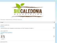 Tablet Screenshot of biocaledonia.nc